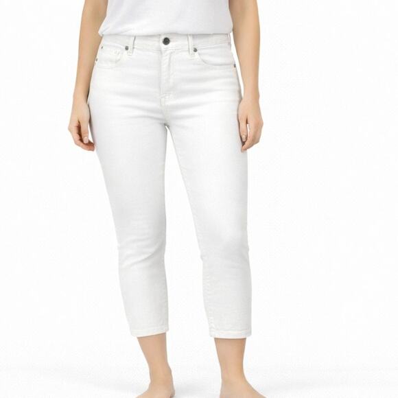 PAIGE Pants - Paige Roxbury Crop White Jeans Size 30